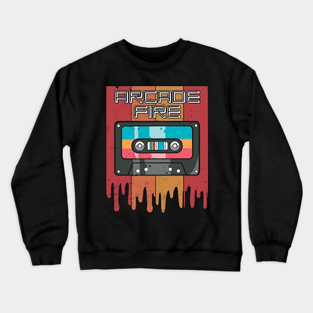 Classic Personalized Arcade Proud Name Cassette Crewneck Sweatshirt by ElinvanWijland birds